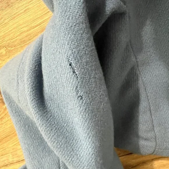 60s Mode Kiddie Coats Light Blue Wool Double-Breasted Coat & Beret Union Made
